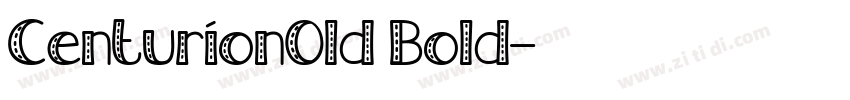 CenturionOld Bold字体转换